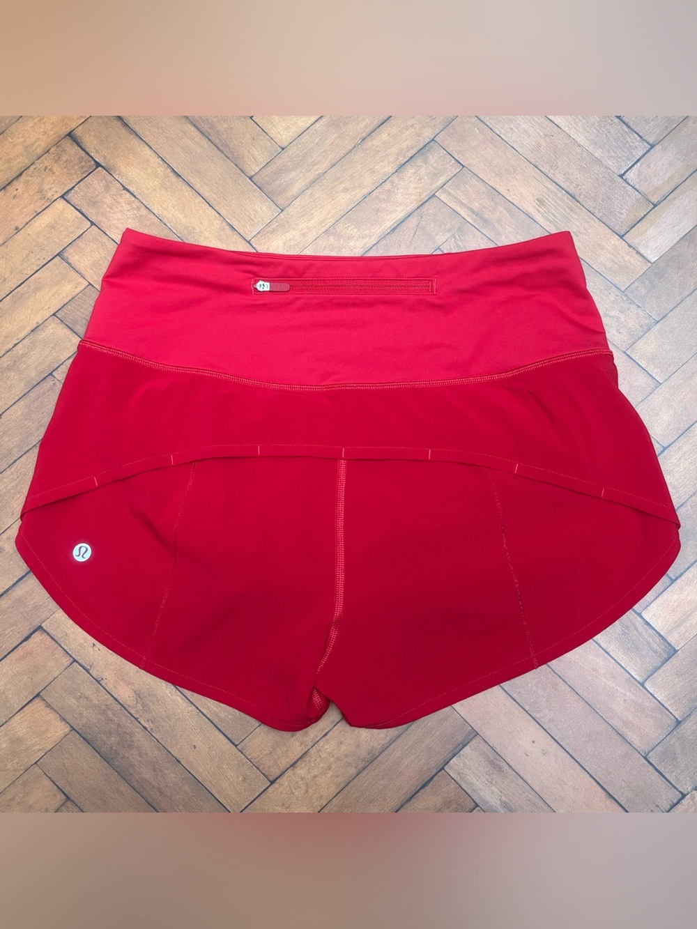 Lululemon Speed Up High Rise Shorts 2.5" In Dark Red Size 6